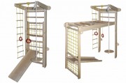 Babygrai 9126 Спортивный уголок Babygrai Трансформер из сосны 225см с горкой фото